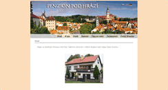 Desktop Screenshot of penzionpodhrazi.com